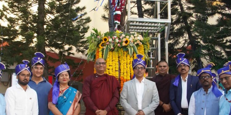 ओएनजीसी उरण येथे डॉ. बाबासाहेब आंबेडकर पुतळ्याचे अनावरण उत्साहात