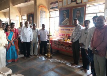 श्रीमंत गंगामाई वाचन मंदिरात महात्मा बसवेश्वर जयंती व ग्रंथप्रदर्शन उत्साहात