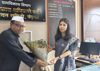 “नूतन CEO डॉ. जास्मिन यांचा चंदगड दौरा; आमदार राजेश पाटील यांनी मांडल्या तालुक्याच्या समस्या”