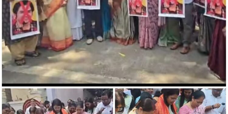 पनवेलमध्ये काँग्रेसचे धीरेंद्र शास्त्रींविरोधात ‘जोडे मारो’ आंदोलन; शिवरायांच्या अपमानाचा तीव्र निषेध