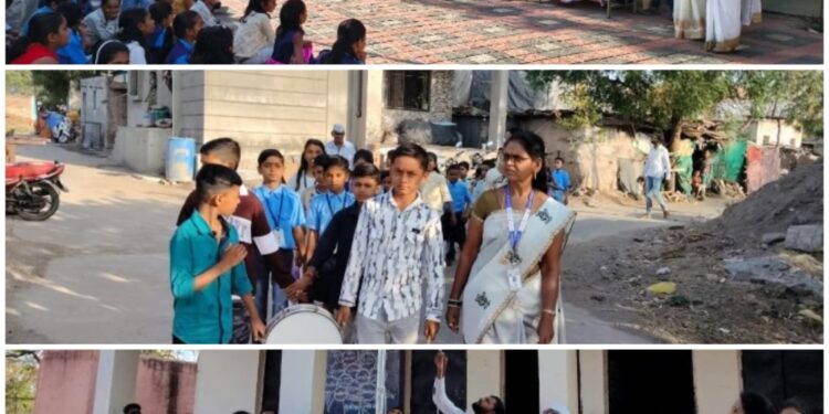 जिल्हा परिषद प्राथमिक शाळा सुरेगाव रस्ता येथे महाराष्ट्र दिन व कामगार दिन उत्साहात साजरा