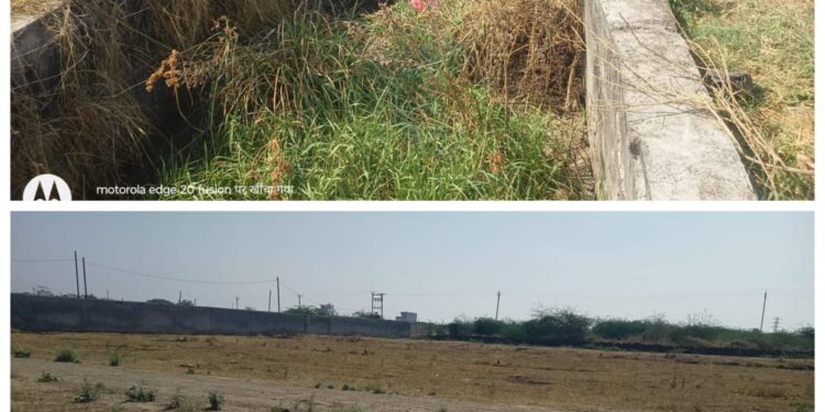 शहाद्यात पाटचारी बुजविणाऱ्या विकासकावर कारवाईची शिवसेनेची मागणी; रात्रीतच भराव हटवल्याने संशय वाढला