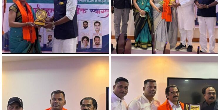 पनवेल येथे कामगार दिनानानिमित्त पत्रकार मित्र असोसिएशनतर्फे श्रमविरांचा सन्मान सोहळा संपन्न