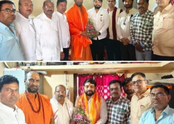 स्वामी शिवेंद्र चैतन्य महाराज यांचा सत्कार; अजिंक्य भैयांनी साधला संवाद