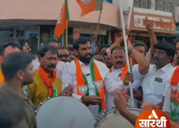 भारतीय जनता पक्षाच्या विजयाचा अकलूजमध्ये जल्लोष
