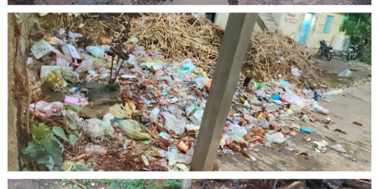 ‘स्वच्छतेत नंबर वन’चा दावा फोल; अवकाळी पावसाने येणेगुर ग्रामपंचायतीच्या नियोजनाचा बोजवारा