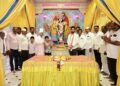 संवत्सर येथील महानुभाव आश्रमात राजधर बाबांच्या हस्ते आमदार विवेकभैय्या कोल्हे यांचा भव्य सत्कार