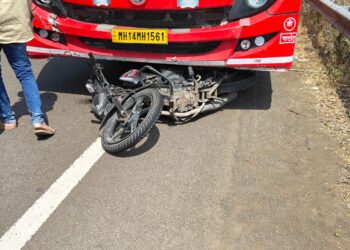 यशवाडी पाटीवर भीषण अपघात; एसटीच्या धडकेत पती-पत्नीचा जागीच मृत्यू