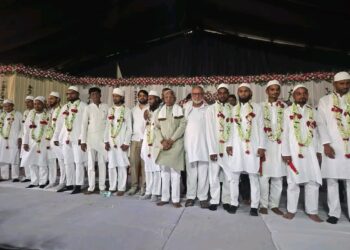 किनवट येथे मुस्लिम समाजाचा सामूहिक विवाह सोहळा उत्साहात संपन्न