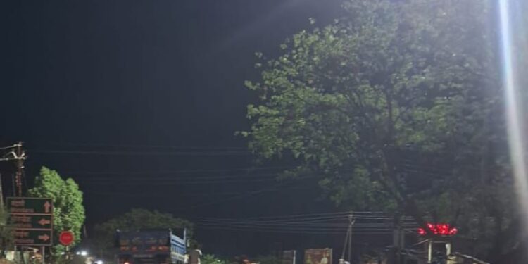 डोंगरगाव चौफुली प्रकाशाने उजळली; उपनगराध्यक्षा माधवीताई पाटील यांच्या पाठपुराव्याला यश