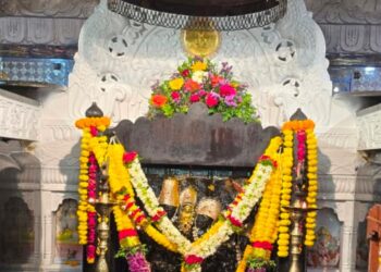 श्री शनिदेव जयंती व शनी अमावस्या निमित्त शनिमांडळ येथे भाविकांची मोठी गर्दी