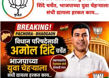 पाचोरा-भडगावमध्ये विधान परिषदेसाठी अमोल शिंदे चर्चेत