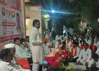 चेंडूफळ येथे जिल्हाध्यक्ष अविनाश गलांडे पाटील यांचे जल्लोषात स्वागत