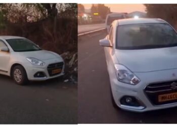 खुटवड वस्ती परीसरात स्विफ्ट कार मध्ये अढळला तरूणाचा मृतदेह