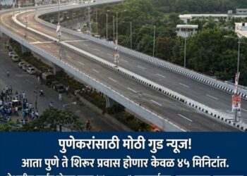 पुणे–शिरूर महामार्गावरील वाहतूक कोंडीला दिलासा; देशातील सर्वांत मोठ्या उन्नत महामार्गाच्या कामास प्रारंभ