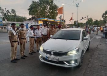 वर्धा वाहतूक शाखेची धडक कार्यवाही एकुण 410 केसेस दाखल करण्यात आले