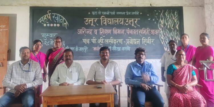 उत्तूर विद्यालयात एच.पी.व्ही. लसीकरण प्रबोधन शिबिर संपन्न; विद्यार्थिनी व पालकांचा उत्स्फूर्त प्रतिसाद
