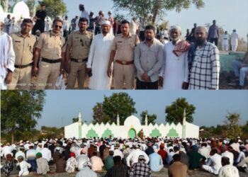 काळी दौ येथे बकरी ईद बकरी ईद मोठ्या उत्साहात साजरी