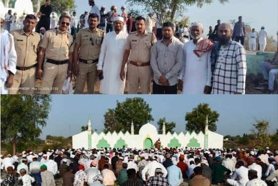 काळी दौ येथे बकरी ईद बकरी ईद मोठ्या उत्साहात साजरी