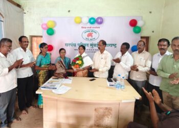 आजरा तालुक्यात नवनिर्वाचित सरपंच व उपसरपंचांचा दिमाखदार सत्कार सोहळा