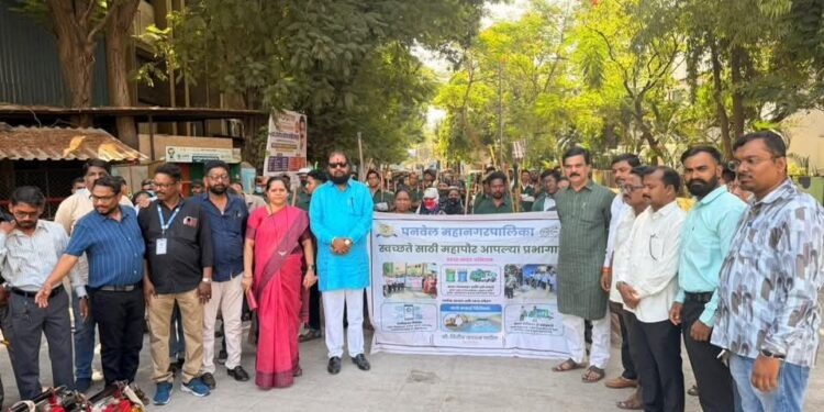 पनवेल महापालिकेकडून कळंबोली प्रभाग ८ मध्ये ‘महापौर आपल्या प्रभागात’ स्वच्छता मोहीम उत्साहात संपन्न