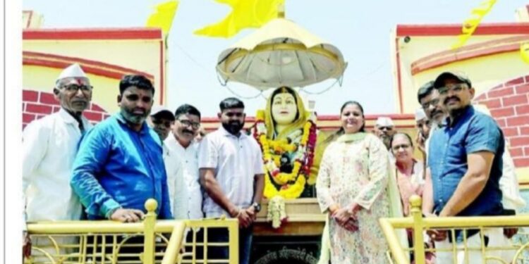 घोटाणे येथे पुण्यश्लोक अहिल्यादेवी होळकर जयंती उत्साहात साजरी