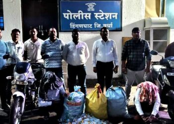 हिंगणघाट पोलिसांची ‘वॉश आउट’ मोहिमेअंतर्गत मोठी कारवाई; १ लाख ९० हजारांच्या
