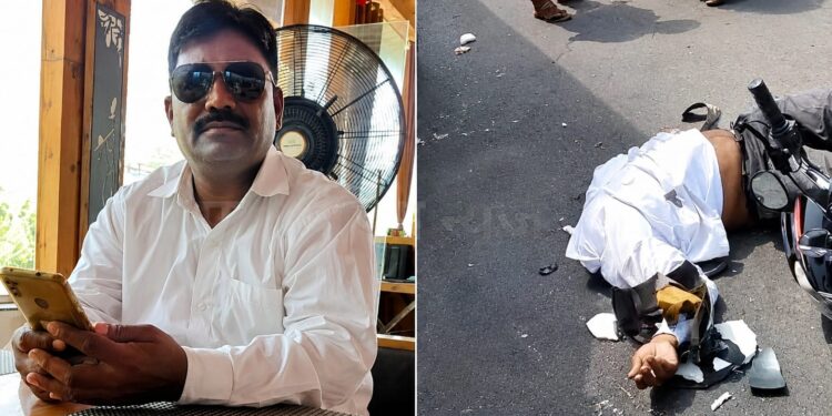 डंपरच्या चाकाखाली चिरडून ५६ वर्षीय पेंटरचा जागीच मृत्यू; नंबर प्लेट नसलेल्या वाहनामुळे संताप