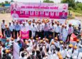 कांदा उत्पादक शेतकऱ्यांचा महामोर्चा; विविध मागण्यांसाठी पुणे-नाशिक महामार्गावर रास्ता रोको आंदोलन