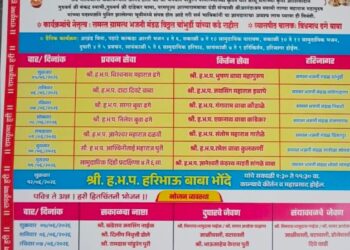 चांभुर्डी येथे ५ जूनपासून अखंड हरिनाम सप्ताहाचे आयोजन; १२ जूनला काल्याच्या कीर्तनाने सांगता