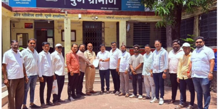 भोर शहरात राष्ट्रवादी काँग्रेस आक्रमक; अवैध धंद्यांविरोधात पोलिस ठाण्यात निवेदन