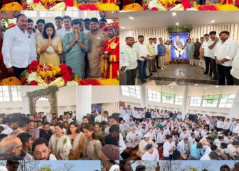 लोकनेते स्व. गोपीनाथ मुंडे यांच्या स्मृतिदिनानिमित्त गोपीनाथगडावर आमदार नमिता मुंदडा नतमस्तक