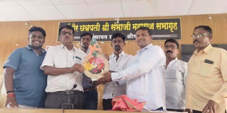 ग्रामपंचायत कर्मचारी संघटना (आयटक) श्रीगोंदा तालुका अध्यक्षपदी धीरज थोरात यांची निवड