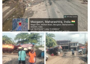 पहिल्याच पावसात मजगावात गटारे तुंबली; नागरिकांच्या निष्काळजीपणामुळे स्वच्छतेचा प्रश्न ऐरणीवर