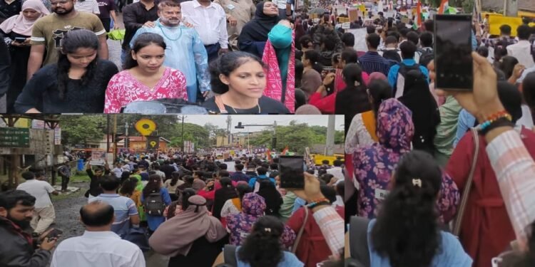 जंतरमंतर येथील विद्यार्थी आंदोलनाच्या समर्थनार्थ रत्नागिरीत निषेध मोर्चा; विविध सामाजिक व राजकीय संघटनांचा सहभाग