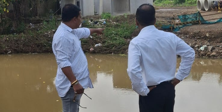 केळवारोड पूरस्थितीची प्रांत अधिकाऱ्यांकडून पाहणी; पूर नियंत्रणासाठी तातडीच्या उपाययोजनांची मागणी