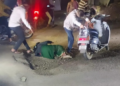 सातपूर-अंबड रोडवरील खड्ड्यात दुचाकी घसरली; महिला जखमी, नागरिकांमध्ये संताप