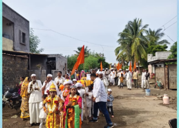 जि.प. प्राथमिक शाळा सुर्ली येथे दिंडी सोहळ्याने भक्तिमय वातावरण; पर्यावरण संवर्धनाचा दिला संदेश