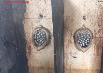 धक्कादायक! तहसील कार्यालयाच्या पुरुष शौचालयात दारूच्या बाटल्या; स्वच्छतेसह सुरक्षेवरही प्रश्नचिन्ह