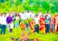 जागतिक आदिवासी दिनानिमित्त वृक्षारोपण; मान्यवरांसह महिला मंडळाचा सहभाग
