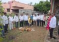 डोर्लेवाडीत काँक्रीट रस्त्याचे भूमिपूजन उत्साहात