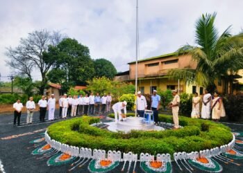 वसंतराव देसाई आजरा साखर कारखाना कार्यस्थळावर स्वातंत्र्य दिन उत्साहात साजरा