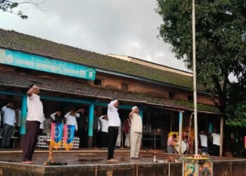 आजरा हायस्कूलमध्ये ८०वा स्वातंत्र्यदिन उत्साहात साजरा