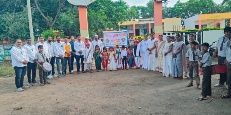 सारोळा जि.प. प्राथमिक शाळेत स्वातंत्र्यदिन उत्साहात साजरा..!