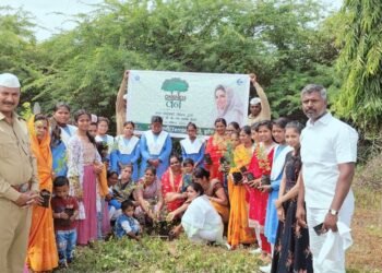 वननेस वन उपक्रमांतर्गत वृक्षारोपण उत्साहात संपन्न.