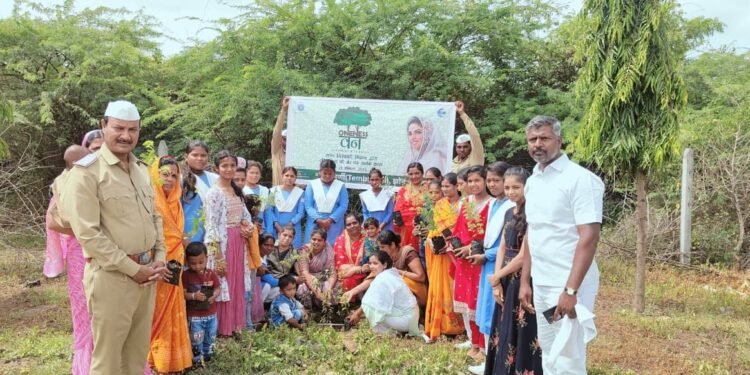 वननेस वन उपक्रमांतर्गत वृक्षारोपण उत्साहात संपन्न.