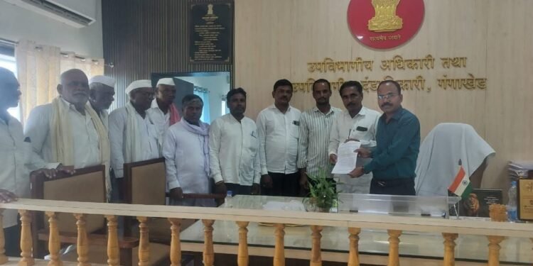 अंतेश्वर बंधाऱ्यात बाधित शेतकऱ्यांना बाजारभावाच्या पाचपट मोबदला देण्याची मागणी