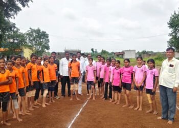 कळमेश्वर विद्यालय पिंपळगाव येथे राष्ट्रीय क्रिडा दिना निमित्त घेण्यात आली कबड्डी स्पर्धा