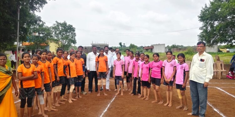 कळमेश्वर विद्यालय पिंपळगाव येथे राष्ट्रीय क्रिडा दिना निमित्त घेण्यात आली कबड्डी स्पर्धा