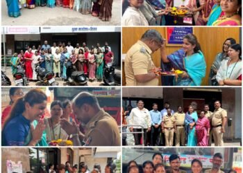 रक्षाबंधनाच्या निमित्ताने राष्ट्रवादी काँग्रेसच्या शिरूर शहर कार्यालयात स्नेहबंधाचा अनोखा उत्सव.!